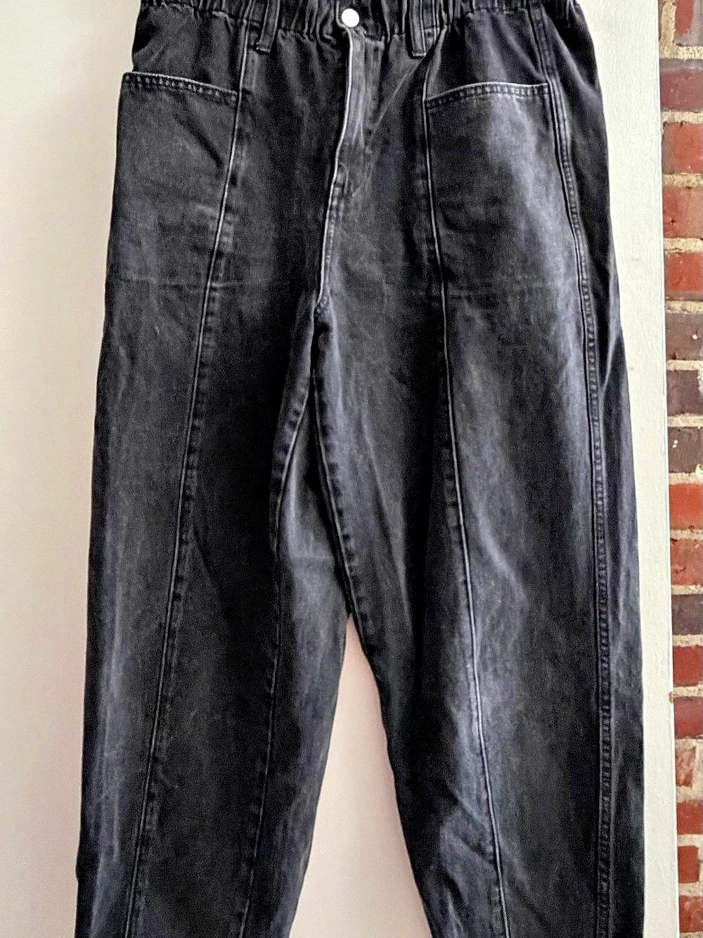 Madewell Wide Leg Pants Black Large